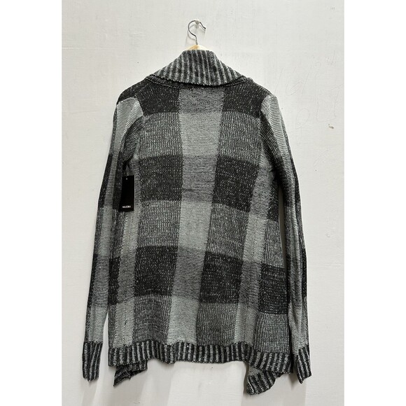 Majora Women size small grays acrylic  assymetrical cardigan open sweater - Picture 5 of 13
